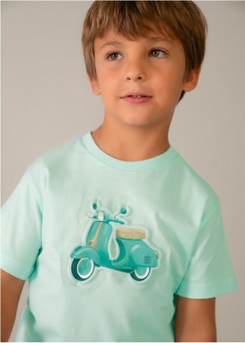 CAMISETA CON MOTO RELIEVE NIÑO