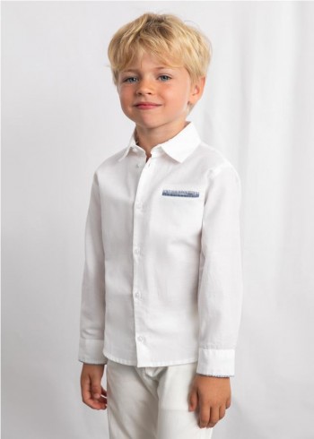 CAMISA MANGA LARGA CON LINO...