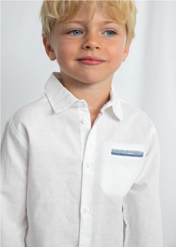 CAMISA MANGA LARGA CON LINO... 2