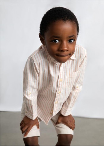 CAMISA MANGA LARGA CON LINO NIÑO