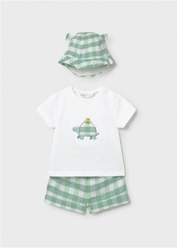 CONJUNTO 3 PIEZAS CON GORRO OREJITAS...