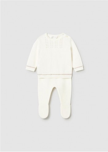 CONJUNTO POAINA Y JERSEY TRICOT...