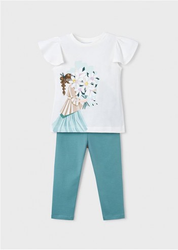 CONJUNTO LEGGING Y CAMISETA MUÑECA NIÑA