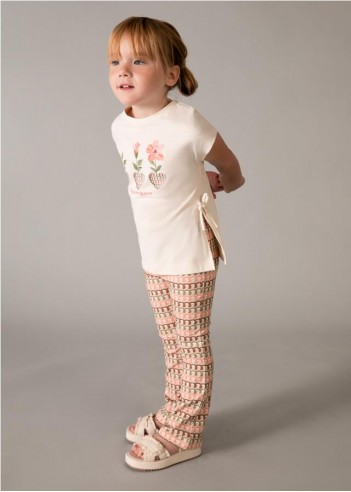 CONJUNTO LEGGING FLARE Y CAMISETA NIÑA