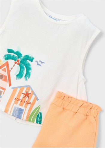 CONJUNTO PANTALÓN CORTO Y CAMISETA NIÑA