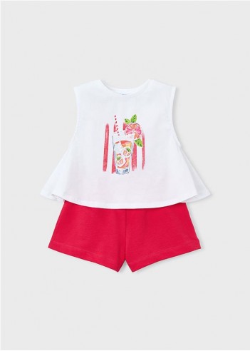 CONJUNTO PANTALÓN CORTO Y CAMISETA NIÑA