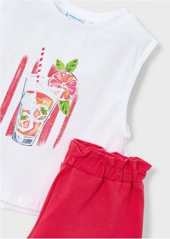 CONJUNTO PANTALÓN CORTO Y CAMISETA NIÑA