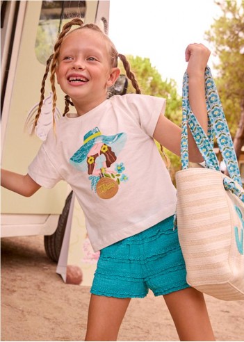 CONJUNTO PANTALÓN CORTO VOLANTES Y...