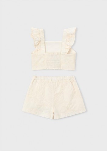 CONJUNTO BERMUDA Y TOP VOLANTES...