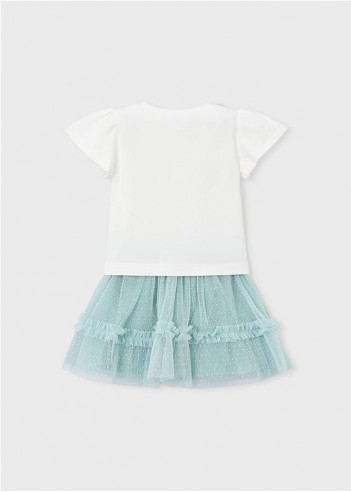 CONJUNTO FALDA TUL Y CAMISETA NIÑA