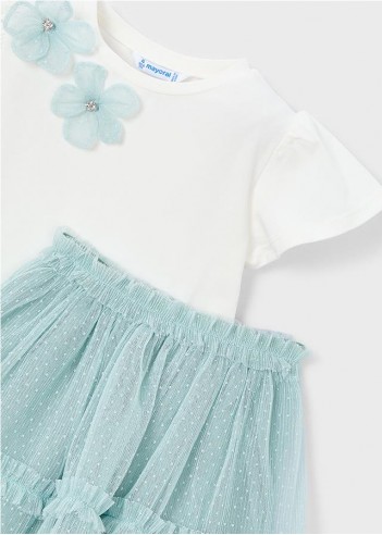 CONJUNTO FALDA TUL Y CAMISETA NIÑA