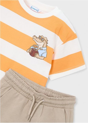 CONJUNTO PANTALÓN Y CAMISETA DE RAYAS...