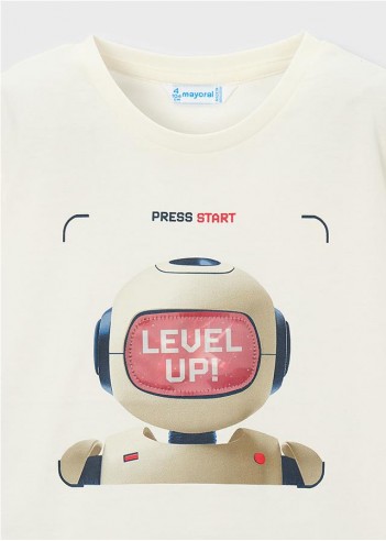CAMISETA INTERACTIVA ROBOT NIÑO