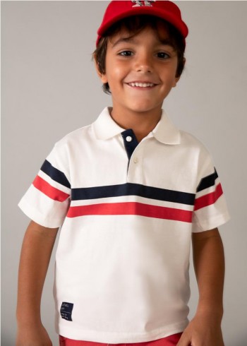 POLO CON BANDAS DECORATIVAS...