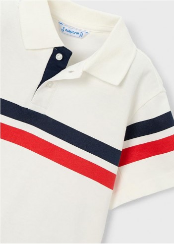 POLO CON BANDAS DECORATIVAS NIÑO