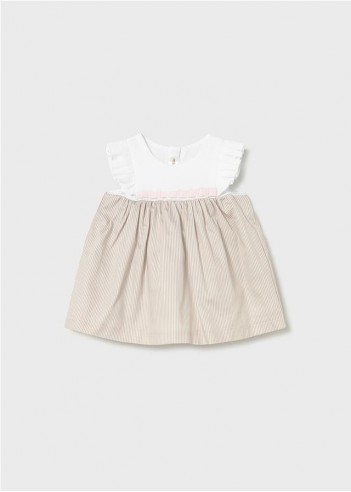 VESTIDO COMBINADO RECIÉN NACIDA