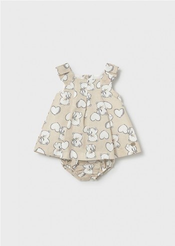 VESTIDO ESTAMPADO CON LINO... 2