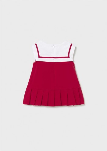 VESTIDO PUNTO COMBINADO RECIÉN NACIDA