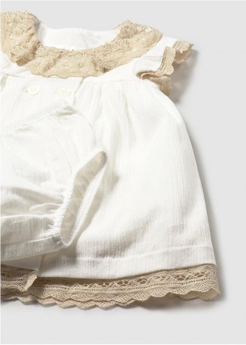 VESTIDO CON CUBREPAÑAL CEREMONIA...