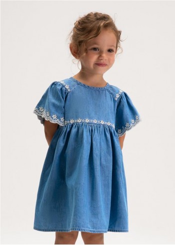 VESTIDO DETALLES BORDADADOS NIÑA