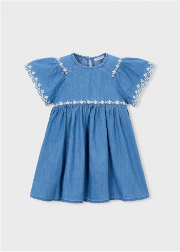 VESTIDO DETALLES BORDADADOS NIÑA