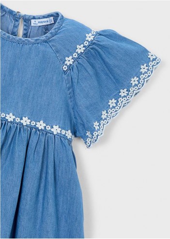 VESTIDO DETALLES BORDADADOS NIÑA