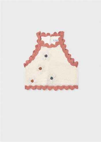 TOP TRICOT FLORES CHICA