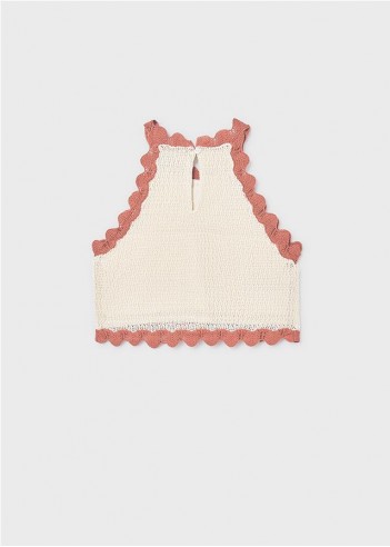 TOP TRICOT FLORES CHICA