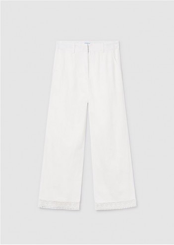 PANTALÓN LARGO CINTA BORDADA CHICA