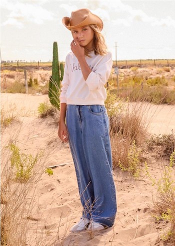 PANTALÓN LARGO VAQUERO CHICA