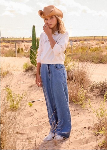 PANTALÓN LARGO VAQUERO CHICA