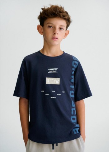 CAMISETA LETRAS FÚTBOL CHICO