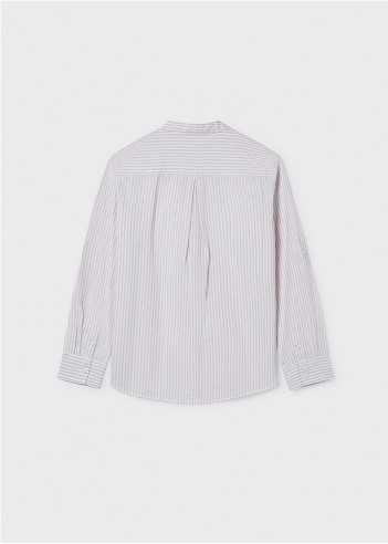 CAMISA MANGA LARGA CUELLO MAO CHICO