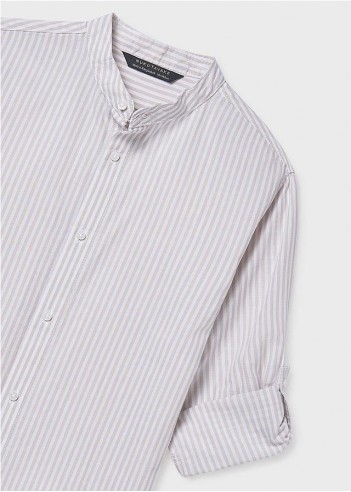CAMISA MANGA LARGA CUELLO MAO CHICO