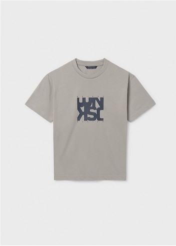 CAMISETA LETRAS BÁSICA CHICO