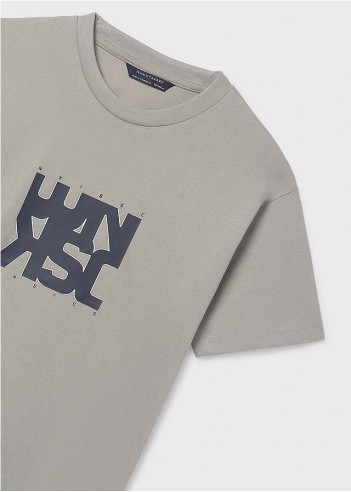 CAMISETA LETRAS BÁSICA CHICO