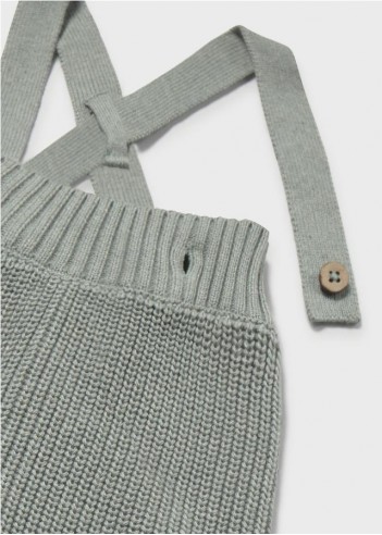 PANTALÓN TIRANTES TRICOT RECIÉN NACIDA