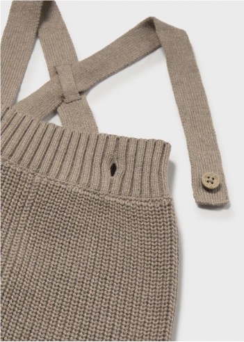 PANTALÓN TIRANTES TRICOT RECIÉN NACIDA