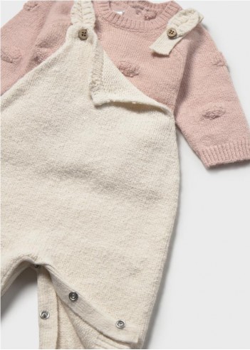 CONJUNTO PETO Y JERSEY RECIÉN NACIDA