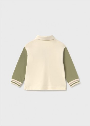 POLO MANGAS CONTRASTE BEBÉ