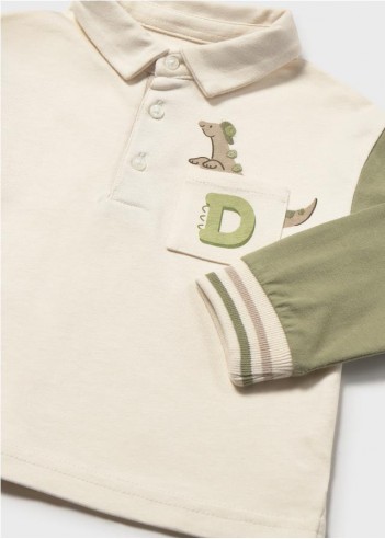 POLO MANGAS CONTRASTE BEBÉ