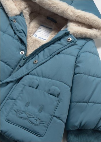 CHAQUETÓN PELO BOLSILLOS BEBÉ