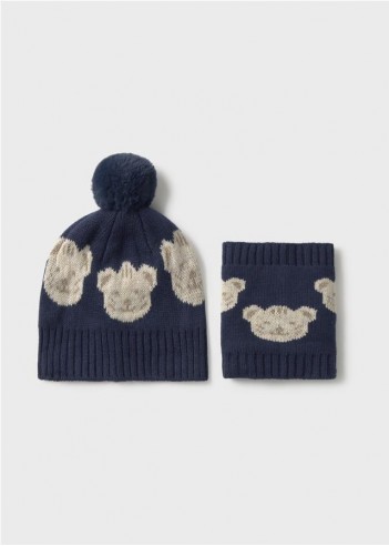 CONJUNTO GORRO Y BUFANDA CERRADA BEBÉ