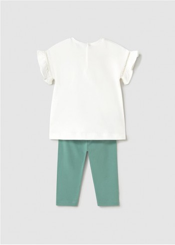 CONUNTO LEGGING Y CAMISETA APLIQUES...