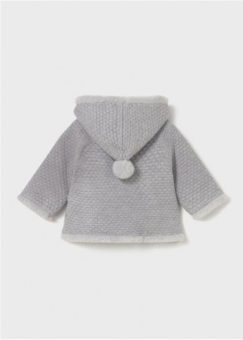 CHAQUETA TRICOT CON PELO RECIÉN NACIDA