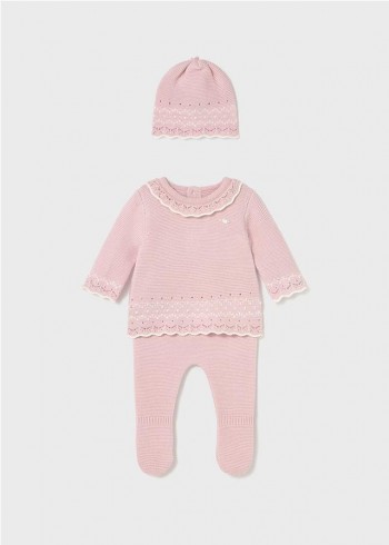 CONJUNTO 3 PIEZAS TRICOT...