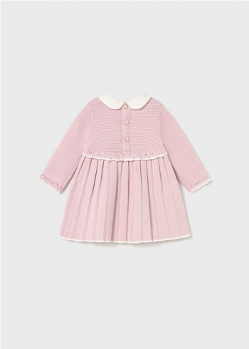 VESTIDO TRICOT RECIÉN NACIDA 2