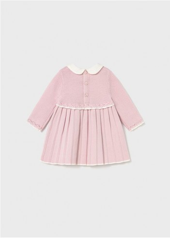 VESTIDO TRICOT RECIÉN NACIDA
