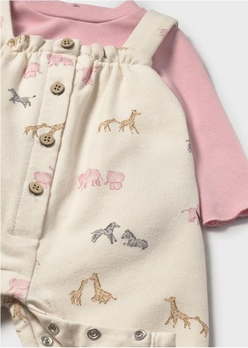 CONJUNTO PETO Y CAMISETA RECIÉN NACIDA