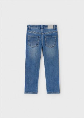 PANTALÓN VAQUERO ENTALLADO BÁSICO NIÑO